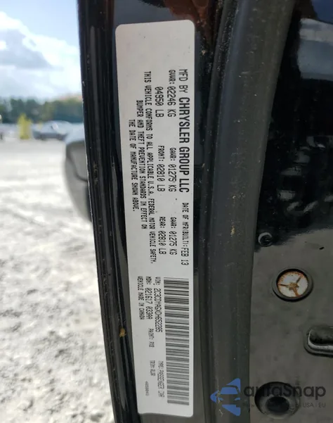 2013 Dodge Challenger Sxt из США, поврежденный, VIN 2C3CDYAGXDH652285